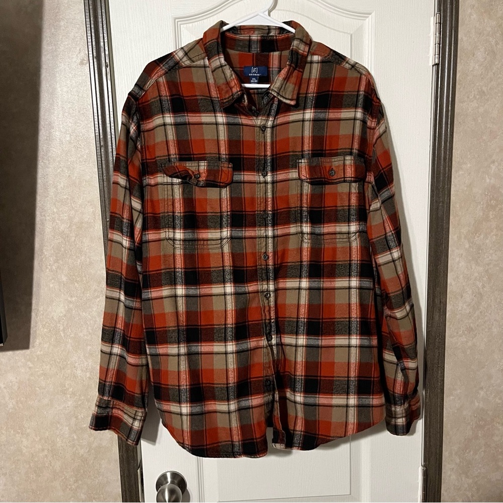 George plaid flannel sz 2XL